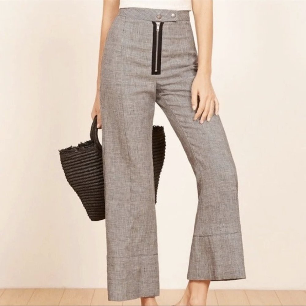 Reformation Dunne Linen Pants, Size 6, Like New